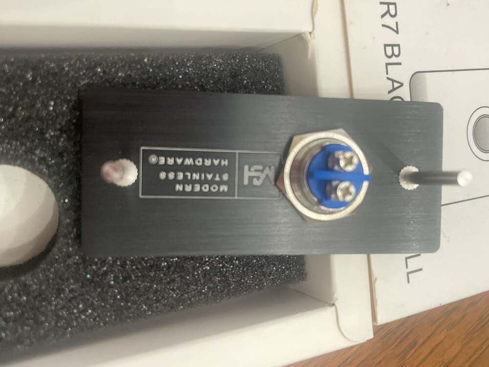 MSH Modern Stainless Hardware Model R7 Black Doorbells, R-Series Anodized Alumin - Picture 5 of 6